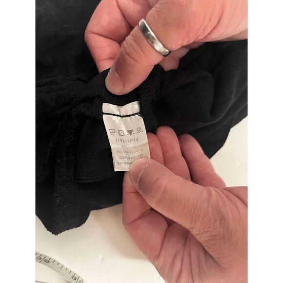 HAE Womens Mid-rise Pull-on Elastic Drawstring Shorts Black Size Large - Picture 2 of 7